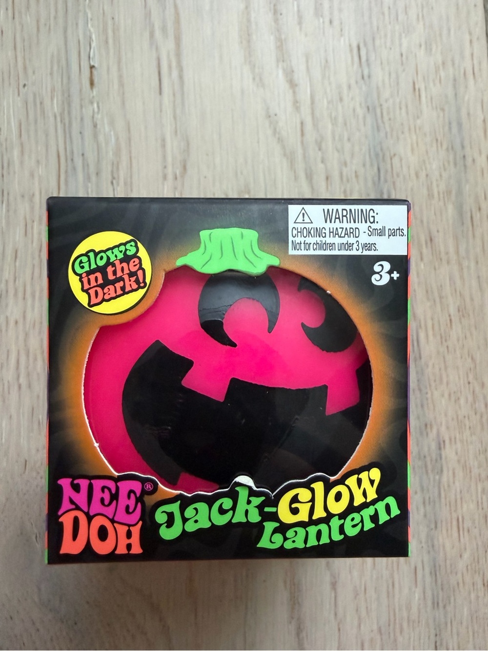 NeeDoh Jack-Glow Lantern - Pink Pumpkin